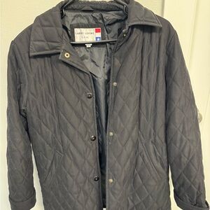 Larry Levine Black Quilted Jacket
